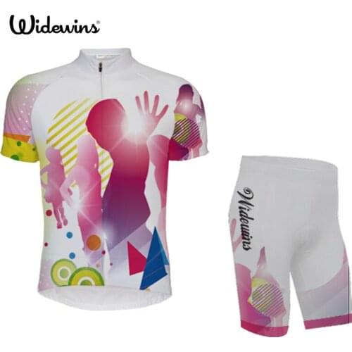 Widewins DJ Cycling Jersey Quick-dry Cycling Skinsuit MTB Bike Jersey Ropa De Ciclismo Maillot Compression Sponge Padding 5387