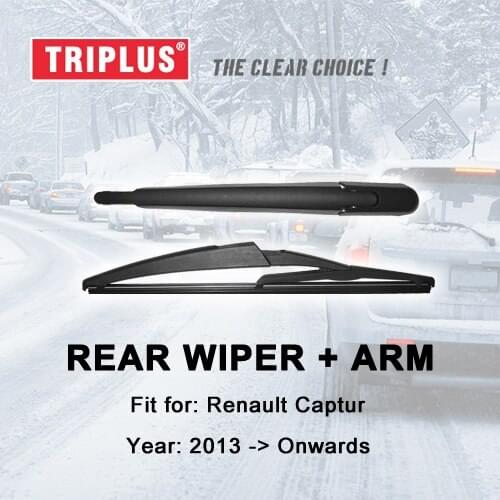 Rear Wiper Arm with Blade for Renault Captur (2013-Onwards) 1pc 12" 290mm,Rear Wiper Arm & Rear Wiper Blades