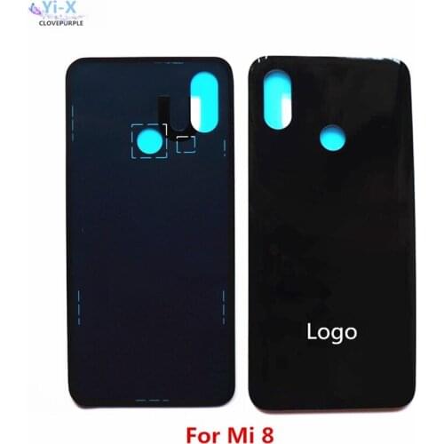 10pcs/lot Back Battery cover For Xiaomi 8 Rear Back Housing Door Mi 8 Mi8 3D Glass Battery Cover with sticker Replacement Parts