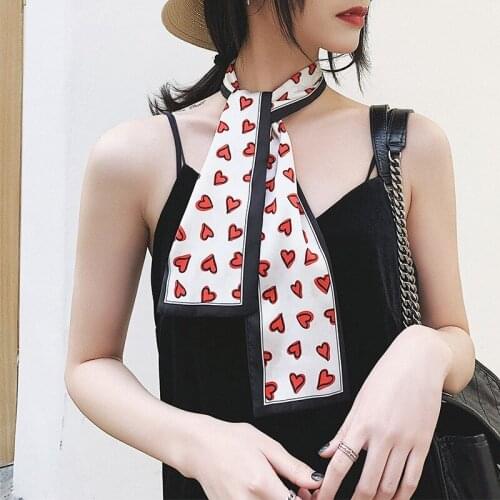 Women Decorated Neck Scarf Wide Small Bandana Fashion Office Lady Choker Neck Wear [6302]