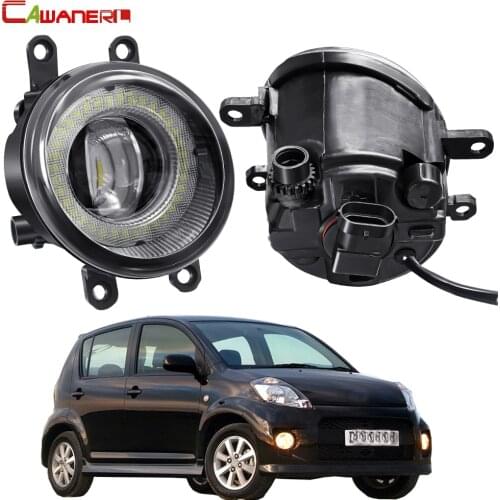 2 X Car Angel Eye Fog Light Assembly LED Fog DRL Daytime Running Lamp 30W 12V For Daihatsu Coo Materia Subaru Dex 2005-2016