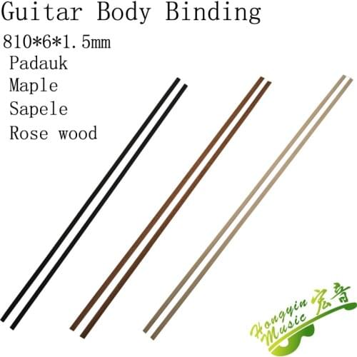 20 pcs guitar Binding Inlay Body Project Purfling Strip Guitar Bass Ukulele Accessories wood