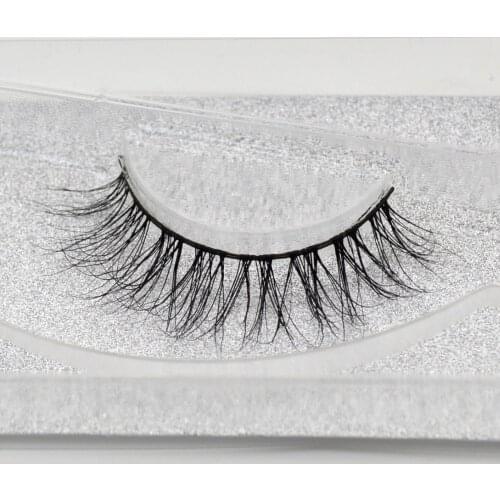 Visofree 3D Real Mink False Eyelashes Mink Lashes 100% Handmade Natural Soft Fake Eye Lash Extension Makeup A20 1 pair