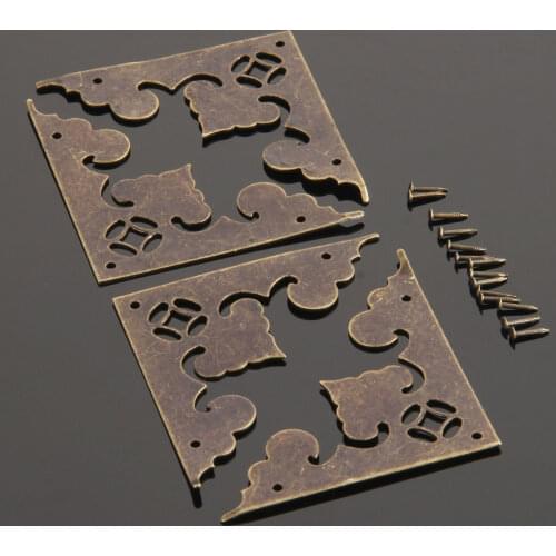 4pcs Decorative Corner Protectors 58mm Decorative Feet Leg Corner Protector Cover for Furniture Corner Bracket