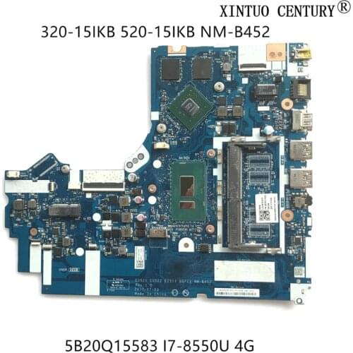 5B20Q15583 For Lenovo Ideapad 320-15IKB 520-15IKB Laptop Motherboard EG521 EG522 EZ511 EG721 NM-B452 W/ I7-8550U 100% tested OK