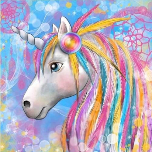 5D Diamond Painting Unicorn Kits Resin Bead Mosaic Full Square Drill Animal Embroidery Home Decoration Full Round Cross Stitch