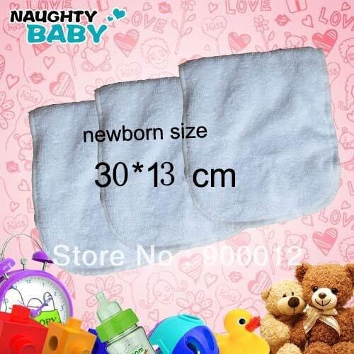 Free Shipping Promotion 5% off Newborn Baby Inserts Reusable Cloth Diapers Inserts for 3 layers of microfiber 200 pcs 30*13cm