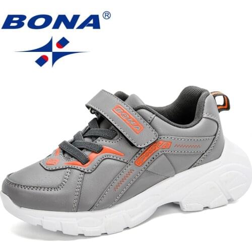 BONA 2020 New Designers Popular Sneakers Sport Shoes Children Leisure Trainers Casual Kids Brand Walking Footwear School Shoes