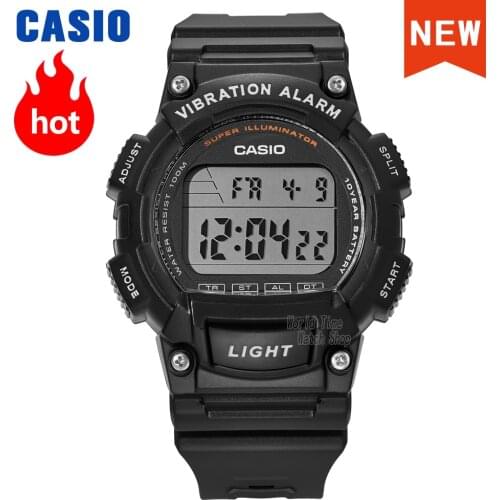 Casio watch men 2021 top luxury suit quartz watch ten years power waterproof sports military watch for men LED night light W736H