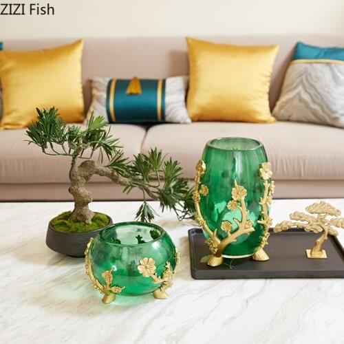 Floral Texture Resin Vase Entangle Branches Flower Pots Decorative Flower Arrangement Desktop Ornaments Vases Vintage Home Decor