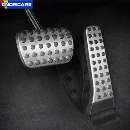 Stainless Steel Car Accelerator Brake Pedal Decoration Sticker Trim For Mercedes Benz C Class W204 2007-14 Interior Accessories