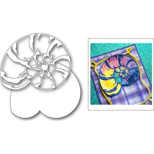 Big Conch Silhouettes Design 2021 New Die Cuts Metal for Greeting Card Making Diy Album Paper Decor Crafts No Clear Stamps