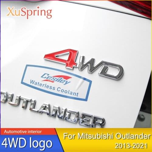 For Mitsubishi Outlander 2013-2021 car labeling Eclipse Cross 4wd four-wheel drive logo Pajero V97V93V87V73 modification