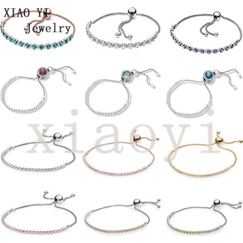 XIAOYI S925 2020 New A variety of color transparent adjustable bracelet suitable for party gift Package mail fashion female