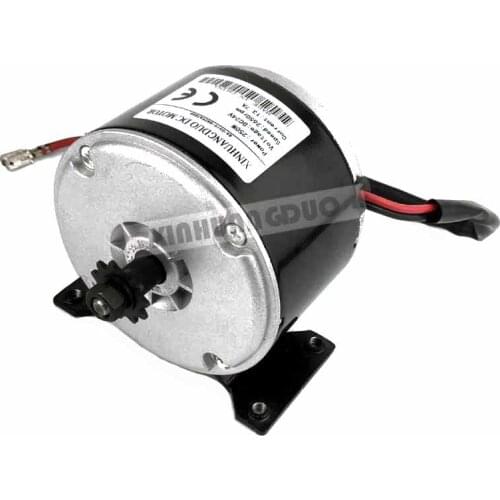 24V Electric DC Motor 11 Teeth Brushed 250W 2750RPM Chain Electro Motor For E Scooter Drive Speed Control Electric Scooters 1016