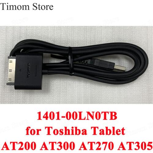 For Toshiba Tablet AT200 AT300 AT270 AT305 Series Data Cable Charger Replacement 100% Original 1401-00LN0TB Charging Data Cables