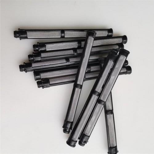 10Pcs Black 60 Mesh 10x110mm High Quality Airless Spray Gun Filter 60 Mesh Airless Spray Pump Filter Grid Suitable For Graco 390