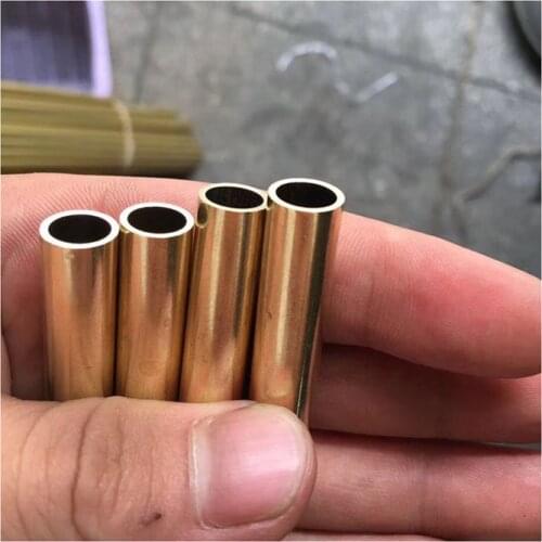 2pieces Brass Tube 100mm Brass Pipe for DIY Knife Handle Rivet Diameter 2mm,3mm,4mm,5mm,6mm,8mm,10mm Hand Tool Part customized