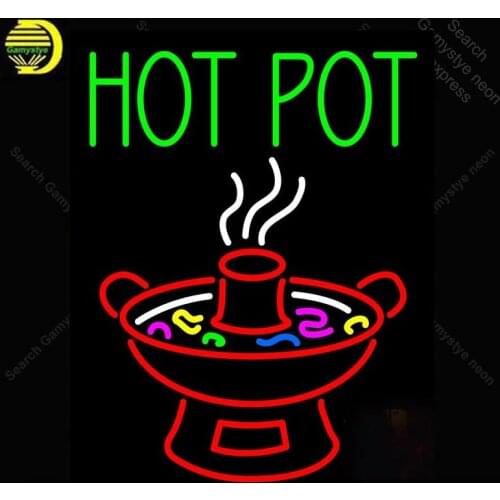 Neon Sign for Hot Pot chaffy dish neon Light Sign decorate Windower Store Display Beer Express Neon lights Light up wall sign