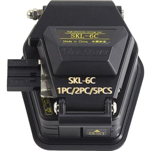 SKL-6C Original Fiber Cleaver Cable Cutting Knife FTTH Fiber Optic Tools Cutter High Precision Fiber Cleavers 16 Surface Blade