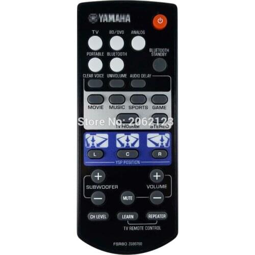 *NEW* Genuine FSR80 ZG80760 Remote Control For YAMAHA YSP-1400 YSP1400 Soundbar Remote Control