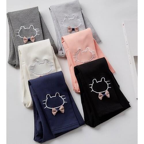 Autumn Winter Girls Pants Cartoon Thin Soft Girls Leggings Kids Children Pants Girls Clothing