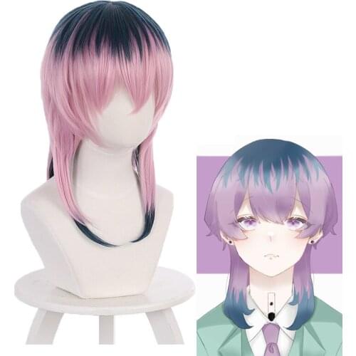 Anime Tokyo Revengers Haitani Rindo Cosplay Wig Pink Heat Resistant Synthetic Long Hair Women Men Halloween Role Play