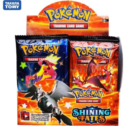 Pokemon Cards GX Tag Team Vmax EX Mega Energy Shining Fates Game Battle Carte Trading Collection Cards Toys Children Gifts