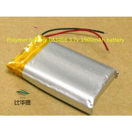 Polymer battery 083466 3.7v 1900mAh battery factory lithium battery lithium battery POS machine