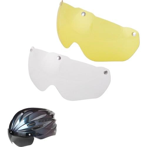 GUB K80 Plus Transparent Helmet Lens Bicycle Cycling Helmet Goggles Glasses Magnetic Lens Transparent Bike Helmet Accessories