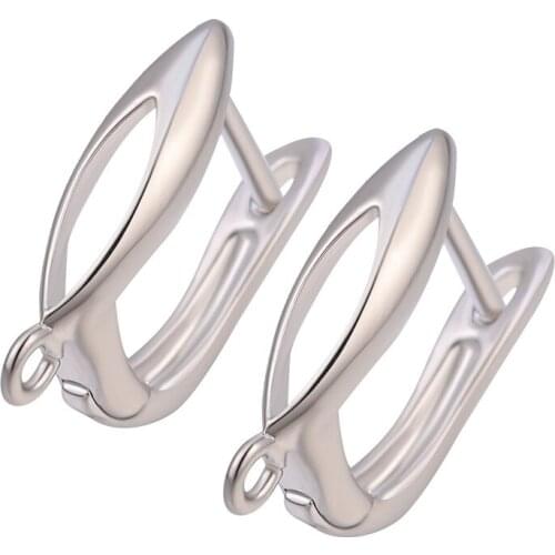 JUYA DIY Earring Jewelry Making Hoop Copper Earring Findings Gold Rose Gold Black Accessories for Jewelry Wholesale