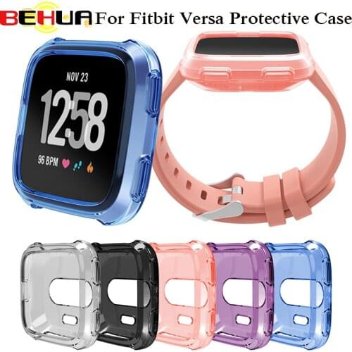 BEHUA Replacement Protective Cases for Fitbit Versa Activity Tracker Smart Watch Accessories Cover Shell Frame Protect Watch Hot