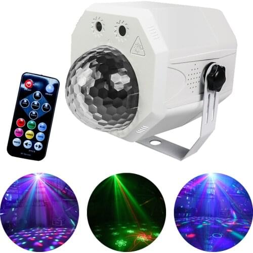 LED Disco Laser Light RGB Projector Party Lights Patterns DJ Magic Ball Laser Christmas Stage Lighting Effect Beam Par Light