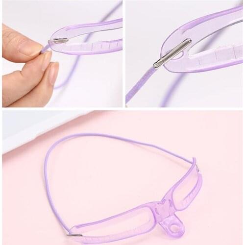 Hot 200 pcs/lot Reusable 8 in1 Eyebrow Shaping Template Helper Eyebrow Stencils Kit Grooming Card Eyebrow Defining Makeup Tools