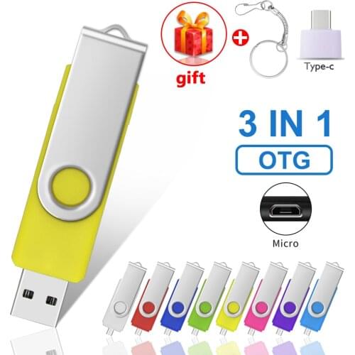 Custom Logo Full Capacity OTG USB Flash Drive for SmartPhone/PC 4GB 8GB 16GB 32GB 64G 128MB Pendrive High Speed Pen Drive Usb2.0