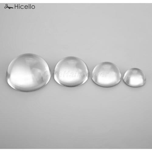 1 set hemisphere clear glass dome cabochon round Flat Back 30/40/50/60mm DIY Craft Cameo pendant Jewelry making sewing Hicello