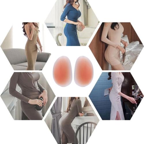1Pair Removable Silicone Hip and Butt Pads Women Push Up Panties Padded Patches Buttocks Enhancers Inserts Padding Sexy Bum Pad