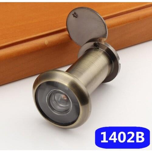 1pc 180 degrees Cat Eye Zinc Alloy and Plastic Lens with Cover Cat Eye security for home Door Viewer Adjustable