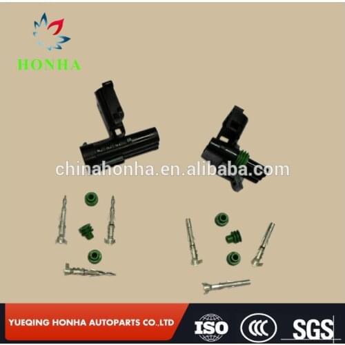 12010973 Weather Pack 2 Pin male and female Sealed Connector 2 Pack Kit 18-14 GA