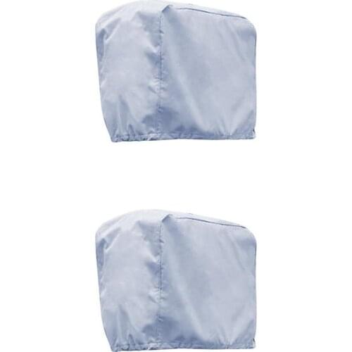 2 Pcs. Outboard Engine Cover Engine Protective Cover, Gray, 55 X 33 X 45cm + 90 X 60 X 80cm