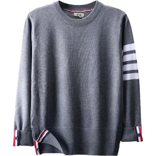 2021 same style cotton sweater for men and women Korean Slim men and women couple hedging thin bottoming sweater tide