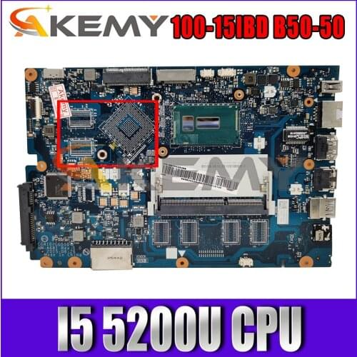 Akemy CG410/CG510 NM-A681 Motherboard For Lenovo 100-15IBD B50-50 Laptop Motherboard CPU I5 5200U DDR3 100% Test