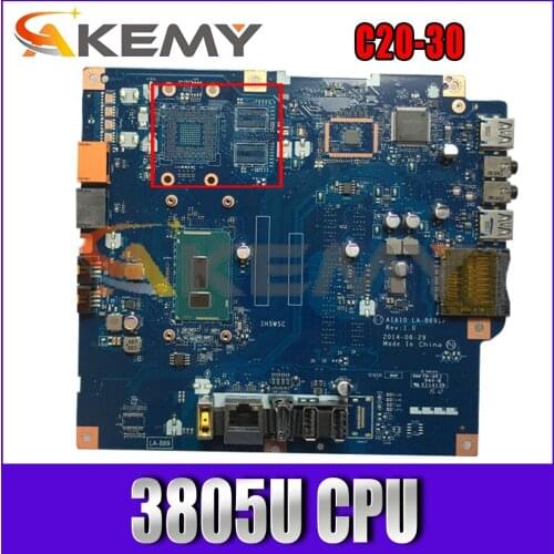 Akemy For C20-30 CPU 3805U Motherboard Apto Para Lenovo AIAI0 LA-B691P C2030 all-in-one Motherboard