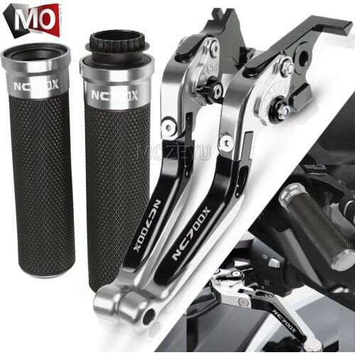 For Honda NC700X NC700 X NC 700 X NC 700X 2012-2013 Motorcycle Accessories CNC Brake Clutch Levers Handlebar Hand Grips Set