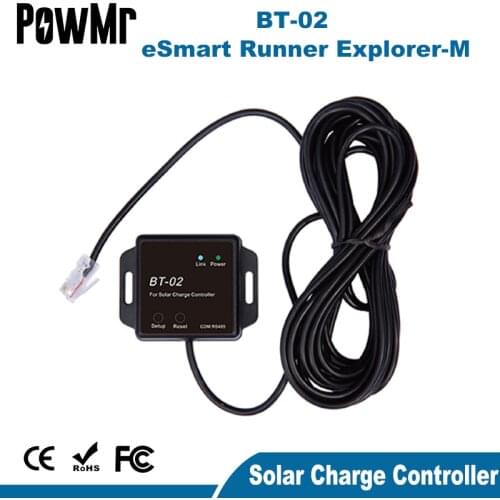 PowMr BT-02 Bluetooth Module 2.0 For MPPT Solar Charge Controller Esmart3 Runner And EXPLORER-M Series Solar Control Panels New
