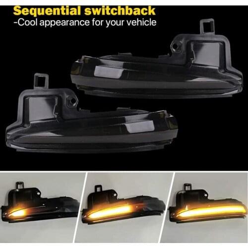 For Toyota Alphard RAV4 Highlander Tacoma 2016 - 2020 Rear View Mirror LED Dynamic Turn Signal Light Indicator
