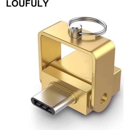 Multi In 1 Type C TF Card Reader Mini OTG Adapter Metal Phone Connection TF Memory Card Reader For Pendrive Camera Phone