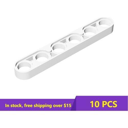 10PCS Bricks Assembles Particles 32063 Liftarm 1x6 Thin for Building Blocks Classic Brand Kids Educational High-Tech Parts Toys