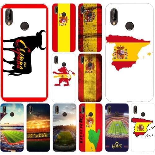 133H Spanish flag camp Soft Silicone Tpu Cover Case for huawei p 20 lite pro y6 2017 mate 10 lite