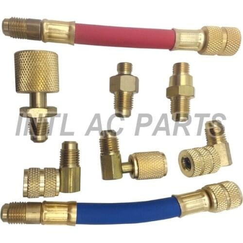 For Air Tool Accessory Set Quick Connect Couplers Fittings three-color freon pipe